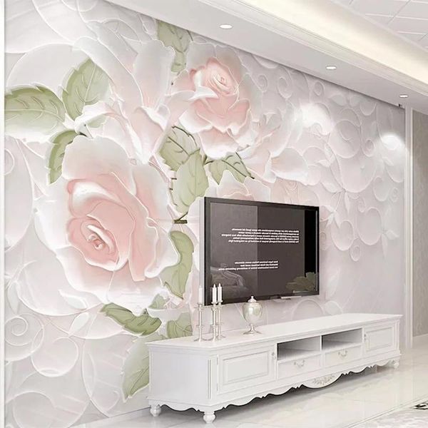 custom po 3d stereo flowers rose murals self adhesive wallpaper living room bedroom background wall home decor waterproof wallpapers
custom po 3d stereo flowers rose murals self adhesive wallpaper living room bedroom background wall home decor waterproof wallpapers