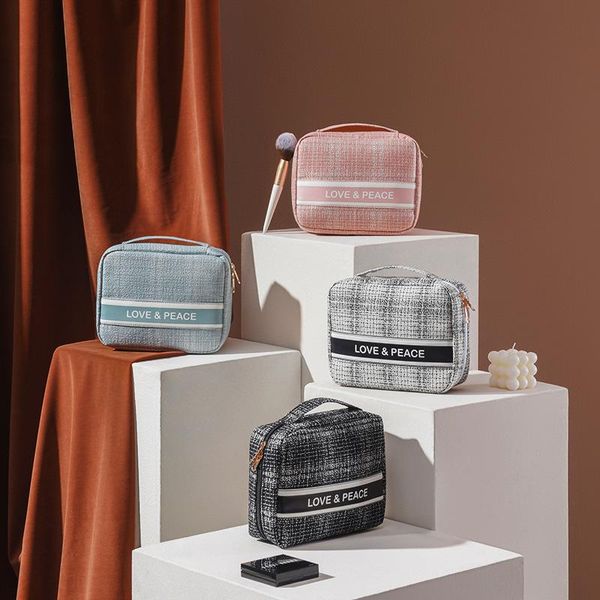 cosmetic bags & cases large capacity storage handbag travel toiletry makeup bag portable square for women
cosmetic bags & cases large capacity storage handbag travel toiletry makeup bag portable square for women