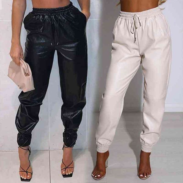 pants women pu leather autumn fashion elegant office casual loose harem leather pants elastic high waist female long trousers, Black;white
pants women pu leather autumn fashion elegant office casual loose harem leather pants elastic high waist female long trousers, Black;white