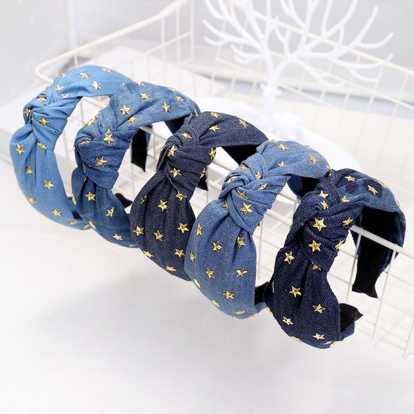 european and usa fashion girls hair hoops denim fabric star shaped hip hop headbands for women, Black;brown
european and usa fashion girls hair hoops denim fabric star shaped hip hop headbands for women, Black;brown