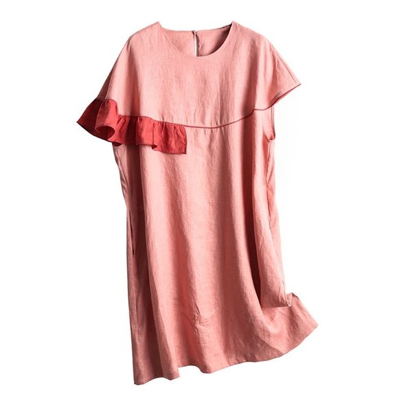 navy blue pink o neck short sleeve loose dress mini ruffle pocket d1024 210514, Black;gray
navy blue pink o neck short sleeve loose dress mini ruffle pocket d1024 210514, Black;gray