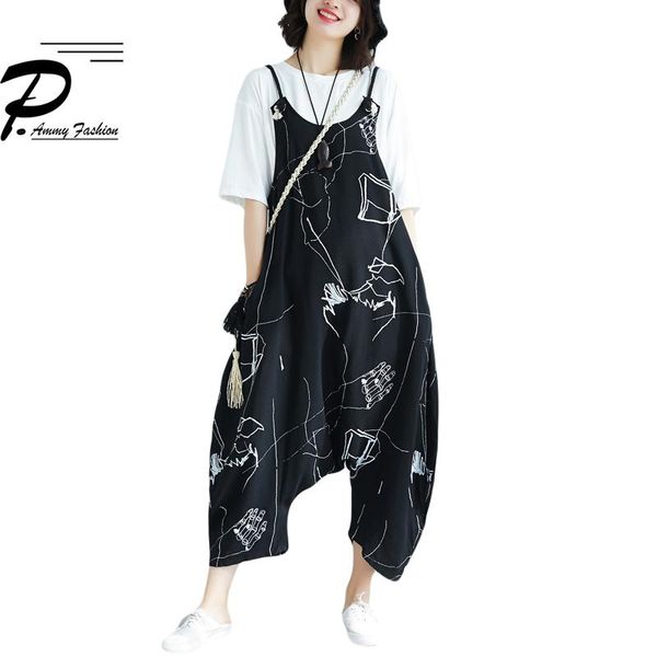 women's jumpsuits & rompers oversized graffiti casual linen&cotton low drop crotch harem loose summer strap overalls trousers streetwea, Black;white
women's jumpsuits & rompers oversized graffiti casual linen&cotton low drop crotch harem loose summer strap overalls trousers streetwea, Black;white