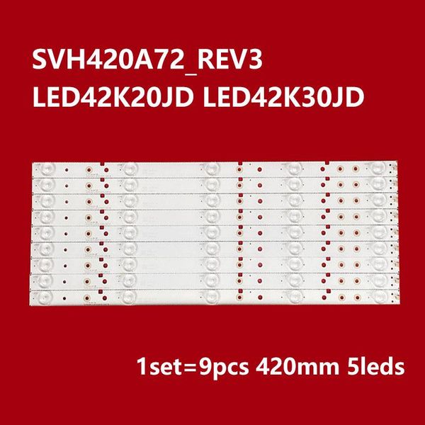 9pcs x 42inch tv backlight led strips for led42k20jd led42ec260jd svh420a72 42k30jd led42ec290n svh420a72-rev3
9pcs x 42inch tv backlight led strips for led42k20jd led42ec260jd svh420a72 42k30jd led42ec290n svh420a72-rev3