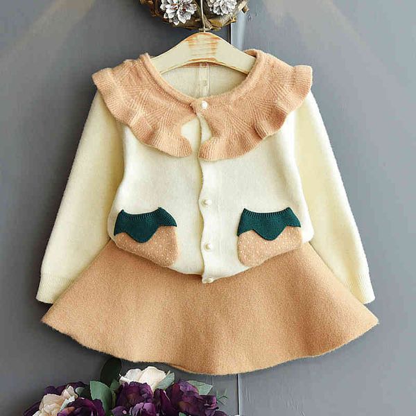 girl's dresses girls sweater clothes set children's princess skirt jacket long sleeve knitted cardigan two-piece 2-6y yvdq, Red;yellow
girl's dresses girls sweater clothes set children's princess skirt jacket long sleeve knitted cardigan two-piece 2-6y yvdq, Red;yellow