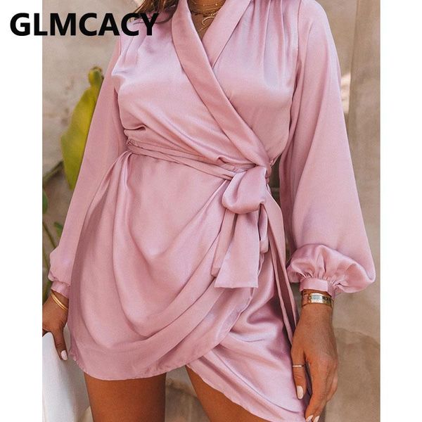 women lantern sleeve v neck warp dress sweet elegant party casual dresses, Black;gray
women lantern sleeve v neck warp dress sweet elegant party casual dresses, Black;gray