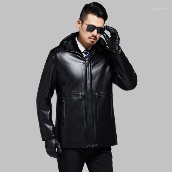 men's fur & faux winter pu leather jacket men hoody lining warm coat business casual outwear overcoat slim fit jackets big size, Black
men's fur & faux winter pu leather jacket men hoody lining warm coat business casual outwear overcoat slim fit jackets big size, Black