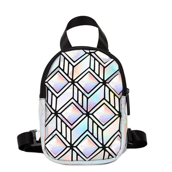 backpack laser luminous mini chest double strap holographic geometric fashion street casual bag
backpack laser luminous mini chest double strap holographic geometric fashion street casual bag