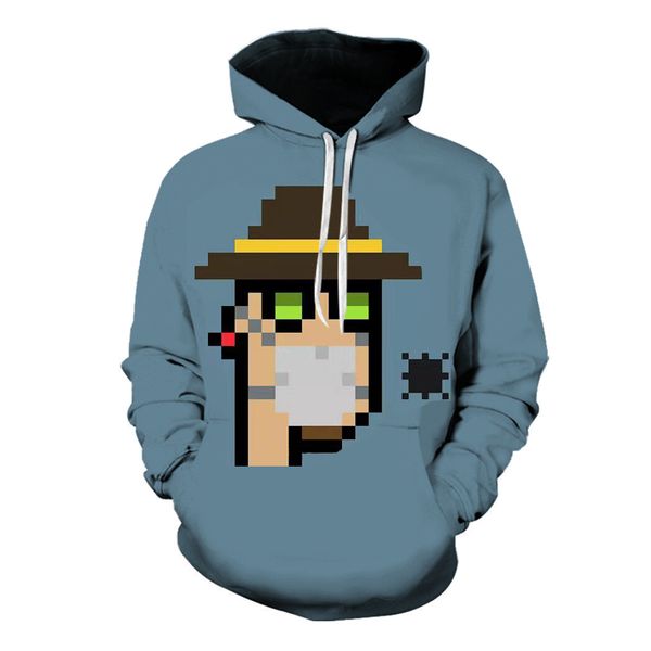 men's mosaic head print hoodie drawstring crew neck sweatshirt fall winter, Black 
men's mosaic head print hoodie drawstring crew neck sweatshirt fall winter, Black