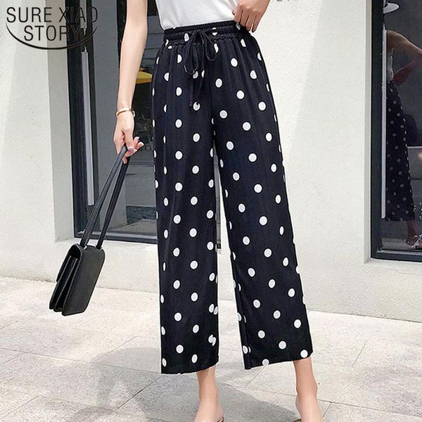women's pants & capris 2021 summer ladies dot drawstring high casual pant wide leg fashion women ankle-length harajuku 3643 50, Black;white
women's pants & capris 2021 summer ladies dot drawstring high casual pant wide leg fashion women ankle-length harajuku 3643 50, Black;white