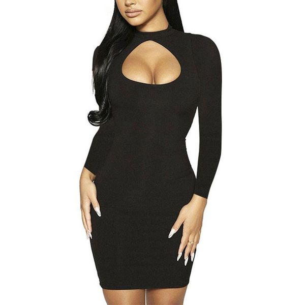 casual dresses women close-fitting hollow out dress, solid color long sleeve round collar 2021 fashion, Black;gray
casual dresses women close-fitting hollow out dress, solid color long sleeve round collar 2021 fashion, Black;gray