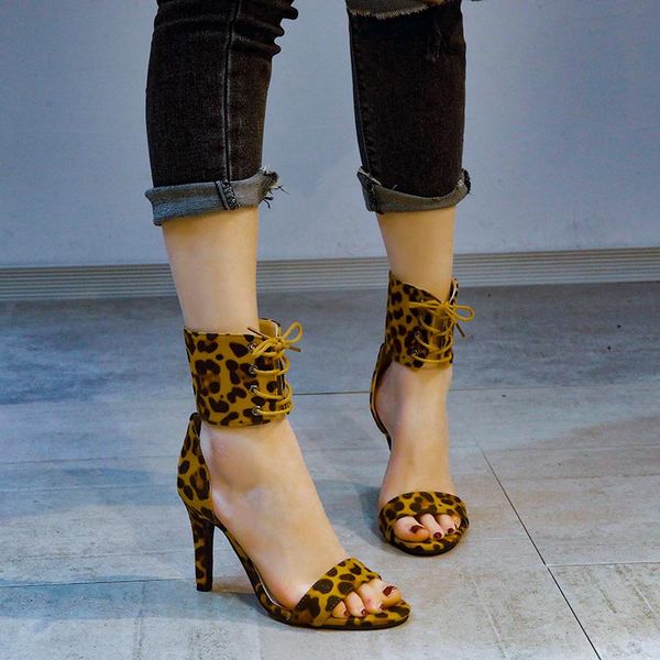 sandals leopard print high-heeled shoes women's in summer 2021 frenulum european and american style open toe roman, Black
sandals leopard print high-heeled shoes women's in summer 2021 frenulum european and american style open toe roman, Black