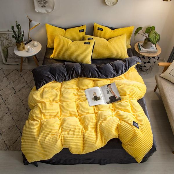 bedding sets velvet fleece winter duvet cover set stripes bed linens quilt sheet pillowcases warm bedroom
bedding sets velvet fleece winter duvet cover set stripes bed linens quilt sheet pillowcases warm bedroom