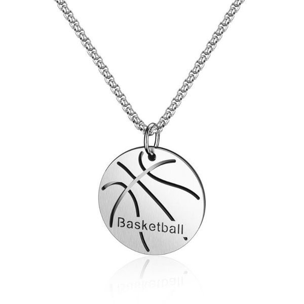pendant necklaces street hip hop student basketball personality hipster male stainless steel necklace friendship gift3-gx1545, Silver
pendant necklaces street hip hop student basketball personality hipster male stainless steel necklace friendship gift3-gx1545, Silver