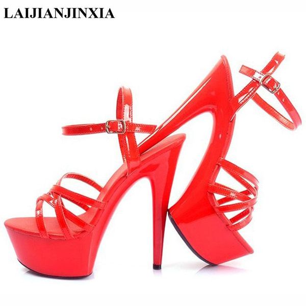 est fashion women pu pumps 15cm high heels sandals buckle strap shoes ladies party casual wedding stage, Black
est fashion women pu pumps 15cm high heels sandals buckle strap shoes ladies party casual wedding stage, Black