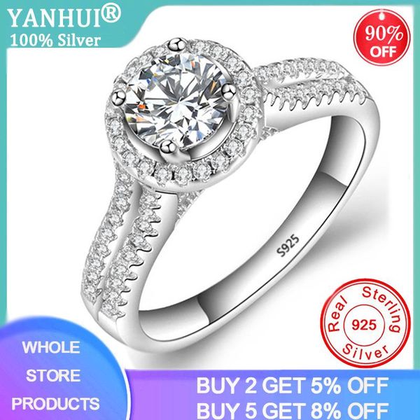 cluster rings yanhui 1 lab diamond engagement ring double row cubic zircon 925 silver anniversary wedding jewelry, Golden;silver
cluster rings yanhui 1 lab diamond engagement ring double row cubic zircon 925 silver anniversary wedding jewelry, Golden;silver