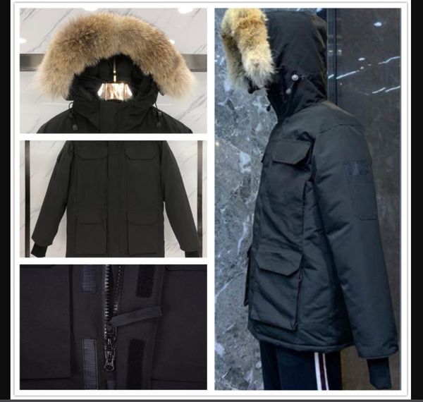 winter outdoor leisure sports down jacket white duck windproof parker long leather collar cap warm real wolf fur stylish classic adventure c, Black
winter outdoor leisure sports down jacket white duck windproof parker long leather collar cap warm real wolf fur stylish classic adventure c, Black