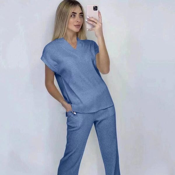 women's two piece pants 2021 summer silky knit 2 two-piece set short-sleeved + high-waist wide-leg casual, White
women's two piece pants 2021 summer silky knit 2 two-piece set short-sleeved + high-waist wide-leg casual, White