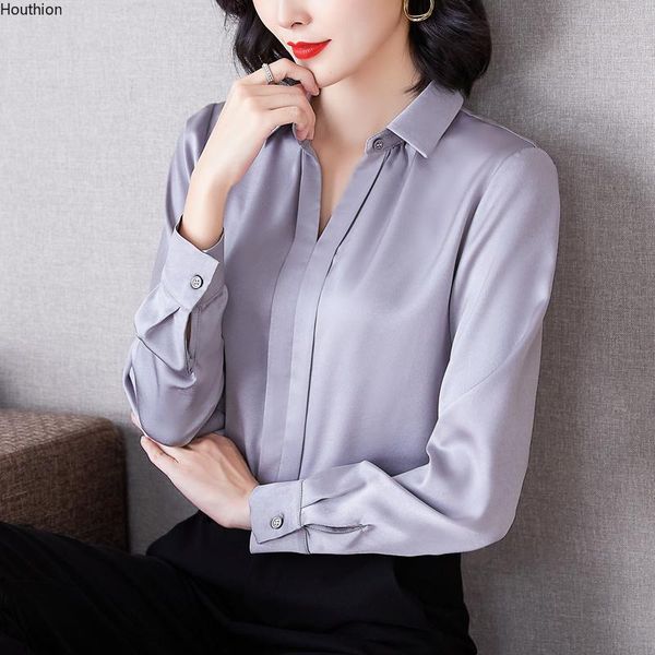 women's blouses & shirts houthion long-sleeved blouse comfortable fashion blusas collar korean solid color wire leisure summer, White
women's blouses & shirts houthion long-sleeved blouse comfortable fashion blusas collar korean solid color wire leisure summer, White