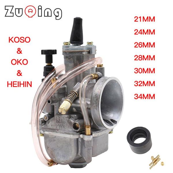 motorcycle fuel system universal carburetor koso oko pwk 21 24 26 28 30 32 34mm carburatore 50cc-250cc pit bike dirt 7 sizes
motorcycle fuel system universal carburetor koso oko pwk 21 24 26 28 30 32 34mm carburatore 50cc-250cc pit bike dirt 7 sizes