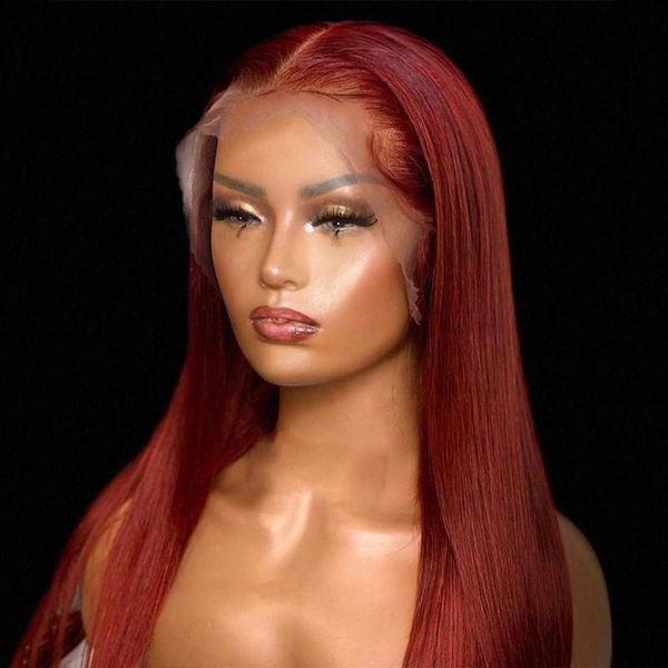 preplucked wine red color silky straight wigs glueless lace front closure synthetic wig with baby hair cosplay, Black
preplucked wine red color silky straight wigs glueless lace front closure synthetic wig with baby hair cosplay, Black