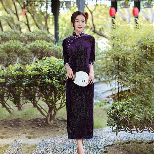 ethnic clothing evening party dress gown autumn velour qipao mandarin collar chinese cheongsam women big size 3xl 4xl long velvet vesti, Red
ethnic clothing evening party dress gown autumn velour qipao mandarin collar chinese cheongsam women big size 3xl 4xl long velvet vesti, Red