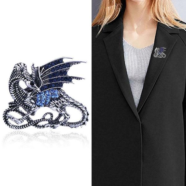 pins, brooches women's enamel gothic dragon magic crystal jewelry pendant animal brooch pin accessories coat party wedding gifts, Gray
pins, brooches women's enamel gothic dragon magic crystal jewelry pendant animal brooch pin accessories coat party wedding gifts, Gray