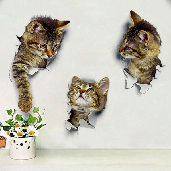 mural 3d waterproof cats pattern kids room decoration bathroom sticker toilet stickers 1pcs wall decals 25*16.5cm
mural 3d waterproof cats pattern kids room decoration bathroom sticker toilet stickers 1pcs wall decals 25*16.5cm