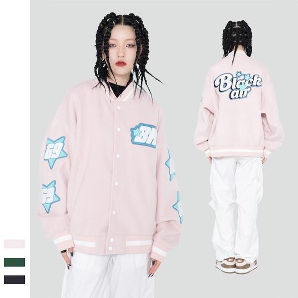 men's jackets 2021 autumn and winter series product jacket star towel embroidered armband retro baseball uniform coat, Black;brown
men's jackets 2021 autumn and winter series product jacket star towel embroidered armband retro baseball uniform coat, Black;brown