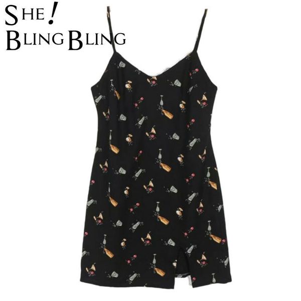 casual dresses sheblingbling 2021 elegant v neck fashion drink print black vestidos dress vintage split urban mini summer, Black;gray
casual dresses sheblingbling 2021 elegant v neck fashion drink print black vestidos dress vintage split urban mini summer, Black;gray