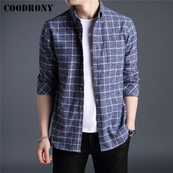 men's casual shirts coodrony brand spring autumn arrival business fashion plaid pocket 100% cotton long sleeve shirt men clothing c6172, White;black
men's casual shirts coodrony brand spring autumn arrival business fashion plaid pocket 100% cotton long sleeve shirt men clothing c6172, White;black