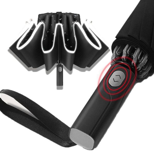 umbrellas windproof reverse automatic 3folding umbrella rain for men women 10 ribs reflective stripe portable female male parasol
umbrellas windproof reverse automatic 3folding umbrella rain for men women 10 ribs reflective stripe portable female male parasol