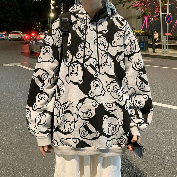 men's hoodies & sweatshirts full print sweatshirt mens casual trend streetwear hiphop loose clothes autumn long sleeve pullover outer w, Black
men's hoodies & sweatshirts full print sweatshirt mens casual trend streetwear hiphop loose clothes autumn long sleeve pullover outer w, Black