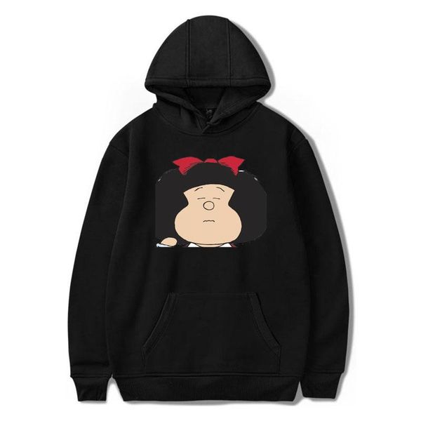 men's hoodies & sweatshirts cartoon mafalda kawaii printed streetwear casual hooded oversized harajuku pullovers cool for men/women, Black
men's hoodies & sweatshirts cartoon mafalda kawaii printed streetwear casual hooded oversized harajuku pullovers cool for men/women, Black