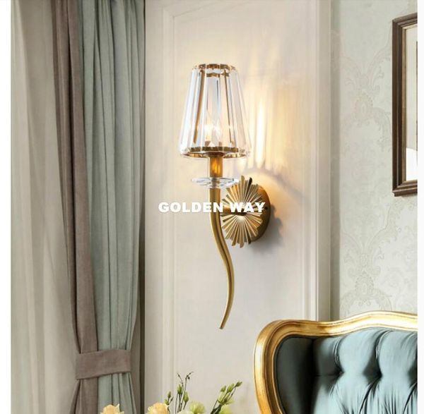 wall lamp modern crystal sconce e27 bed room stairs aisle light fixture shade home decor luminaires
wall lamp modern crystal sconce e27 bed room stairs aisle light fixture shade home decor luminaires