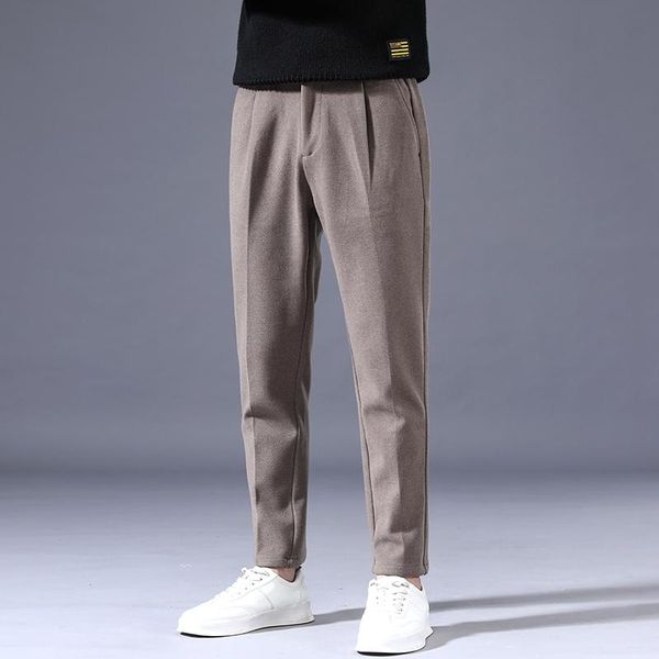 men's pants autumn and winter thick men, ankle-length trousers, business casual office social trousers, Black
men's pants autumn and winter thick men, ankle-length trousers, business casual office social trousers, Black