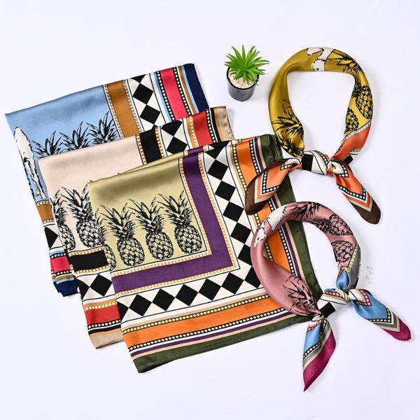 scarves 70cm pineapple rhombus printing imitation silk scarf ins decoration small spring and autumn fashion square, Blue;gray
scarves 70cm pineapple rhombus printing imitation silk scarf ins decoration small spring and autumn fashion square, Blue;gray