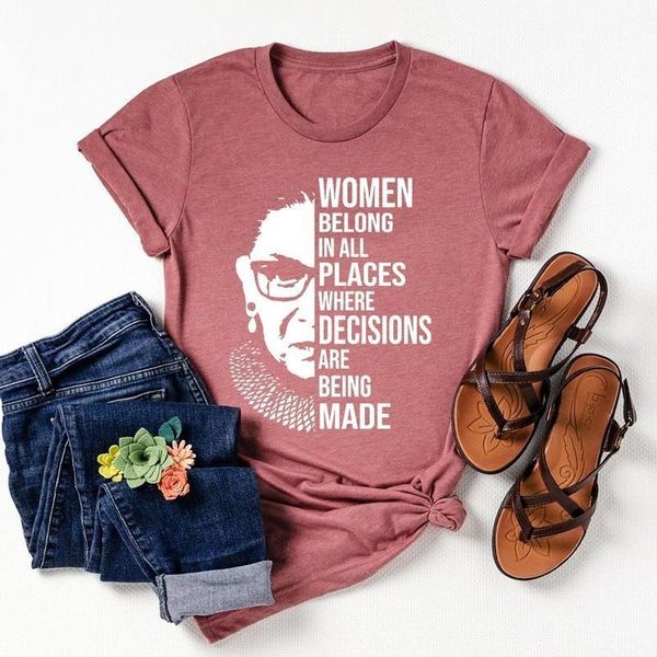 plus size ruth bader ginsburg womens t shirts feminist gifts girl power harajuku, White
plus size ruth bader ginsburg womens t shirts feminist gifts girl power harajuku, White