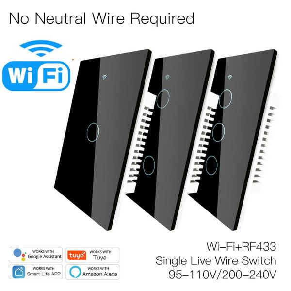 smart home control us 120 version wifi 2.4ghz+rf433 no neutral switch single fire life/tuya app works with alexa google 110/220vac
smart home control us 120 version wifi 2.4ghz+rf433 no neutral switch single fire life/tuya app works with alexa google 110/220vac
