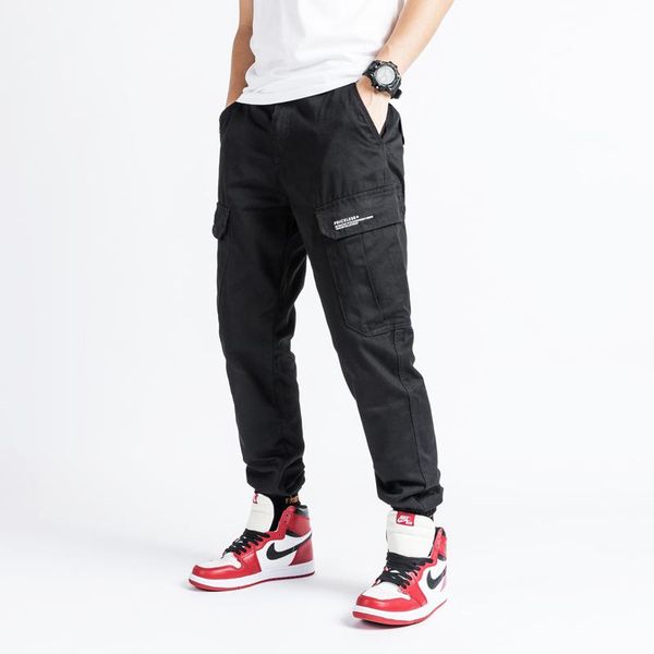 japanese style fashion men jeans slack bottom black color loose fit big pocket cargo pants streetwear hip hop joggers men's, Blue
japanese style fashion men jeans slack bottom black color loose fit big pocket cargo pants streetwear hip hop joggers men's, Blue