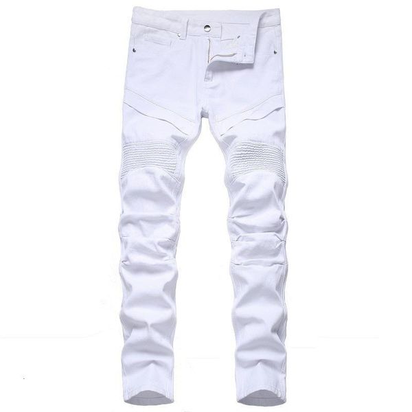 men's jeans denim designer white black moto bike for men size 28-38 40 42 autumn spring hip hop punk streetwear gio0, Blue
men's jeans denim designer white black moto bike for men size 28-38 40 42 autumn spring hip hop punk streetwear gio0, Blue