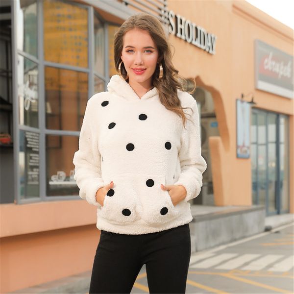 for women with hoodie polka dot pullover woman hoodies fashion beautiful women's style s, Black
for women with hoodie polka dot pullover woman hoodies fashion beautiful women's style s, Black