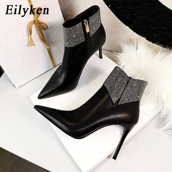 boots star style fashion crystal rhinestone design women ankle pointed toe zip ladies party shoes stiletto heels, Black
boots star style fashion crystal rhinestone design women ankle pointed toe zip ladies party shoes stiletto heels, Black