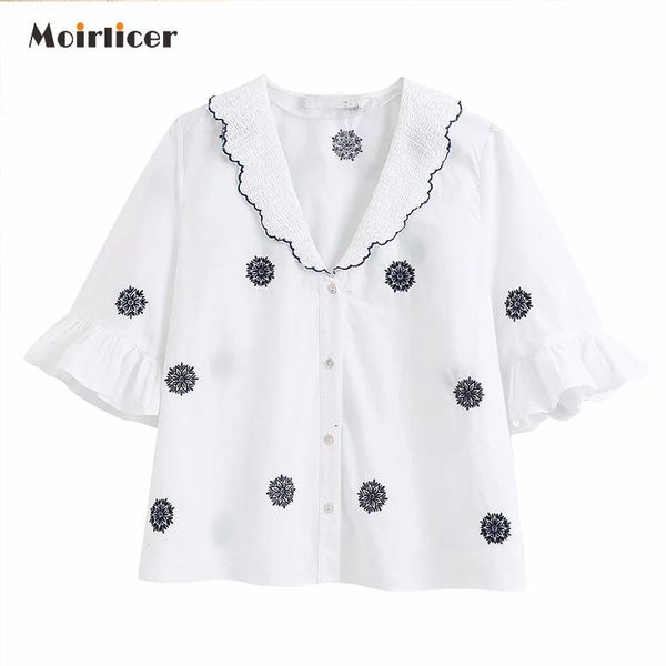 england indie folk vintage embroidery loose cute summer blouse women blusas mujer de moda 2021 kimono shirt womens women's blouses & s, White
england indie folk vintage embroidery loose cute summer blouse women blusas mujer de moda 2021 kimono shirt womens women's blouses & s, White