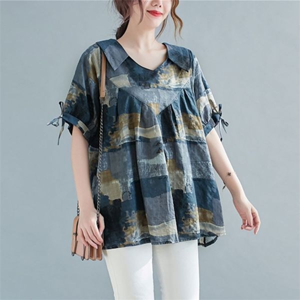 oversized women cotton linen casual blouses new arrival summer simple style vintage print loose female shirts s3528 210412, White
oversized women cotton linen casual blouses new arrival summer simple style vintage print loose female shirts s3528 210412, White