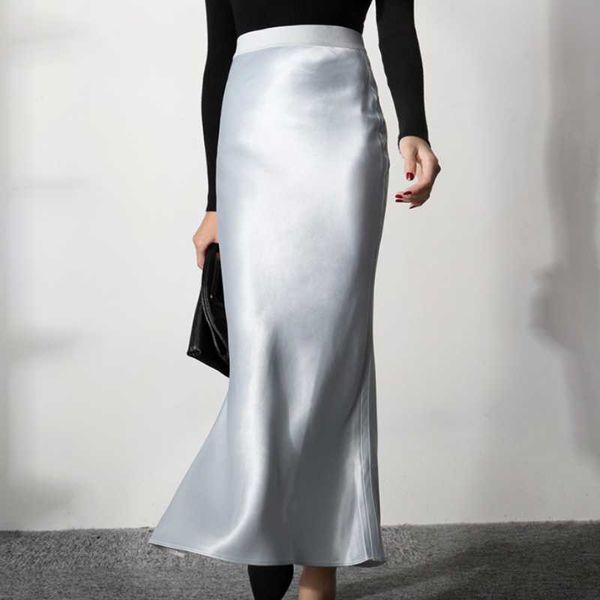 skirts 2021 spring fashion high waist womens satin split solid color slim ol women, Black
skirts 2021 spring fashion high waist womens satin split solid color slim ol women, Black