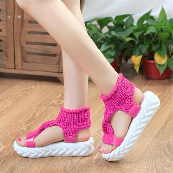 chunky heels knitting summer shoes platform comfortable sandals for women big size woman sandalen dames zwart, Black
chunky heels knitting summer shoes platform comfortable sandals for women big size woman sandalen dames zwart, Black