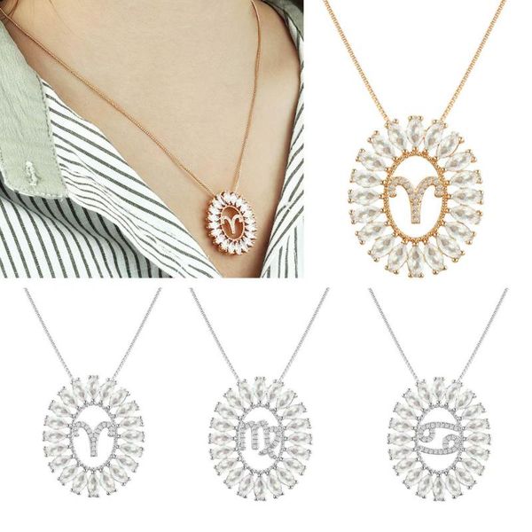 zodiac necklace constellations pendants necklaces for women female zircon copper gold silver color clavicle chain jewelry pendant
zodiac necklace constellations pendants necklaces for women female zircon copper gold silver color clavicle chain jewelry pendant