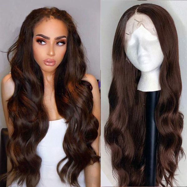 lace wigs deep brown smooth body wave brazilian natural hairline remy 13x6 front human hair wig bleached knots babyhair, Black;brown
lace wigs deep brown smooth body wave brazilian natural hairline remy 13x6 front human hair wig bleached knots babyhair, Black;brown