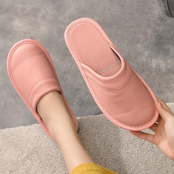 stylish classic leather slippers for women indoor shoes plus size 45 46 fashion home woman, Black
stylish classic leather slippers for women indoor shoes plus size 45 46 fashion home woman, Black