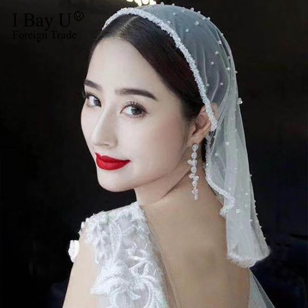 bridal veils shiny crystal bead edge short birdcage wedding accessories elegant headdress, Black
bridal veils shiny crystal bead edge short birdcage wedding accessories elegant headdress, Black